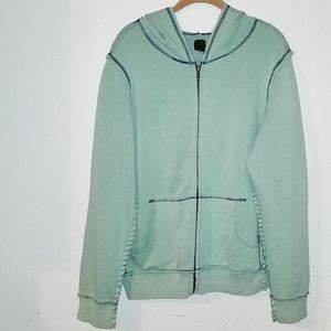 True Grit PEACE Butterfly Zip-Up Hoodie